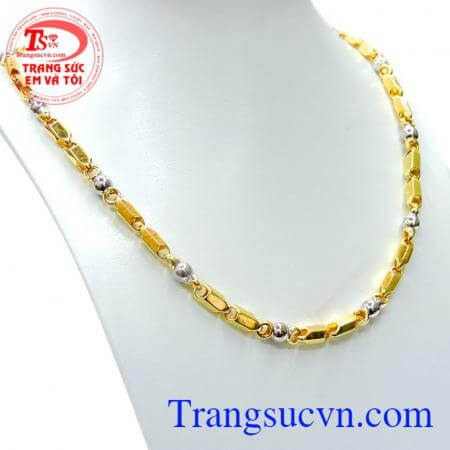 Dây chuyền nam vàng tây sang trọng