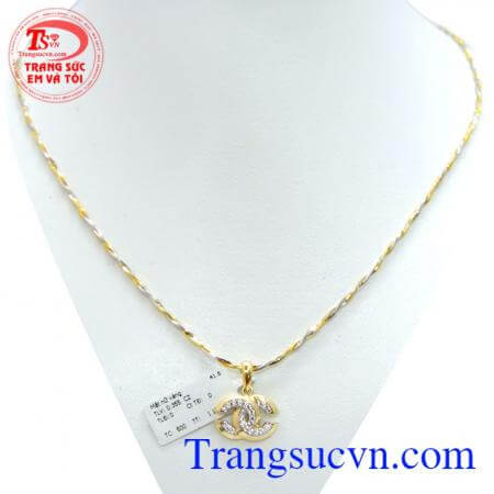 Mặt dây chanel bộ dây chuyền