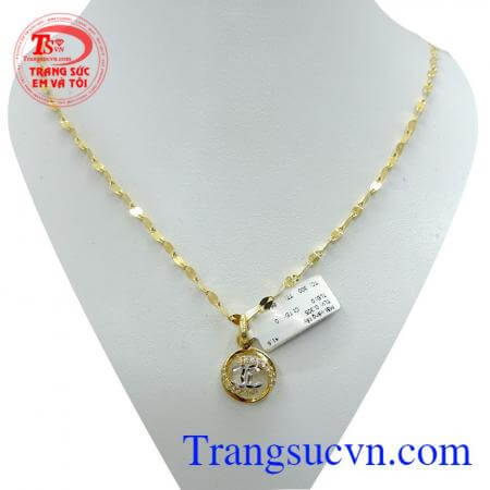 Bộ sản phẩm vàng tây dây chuyền bền đẹp, tinh tế, giao hàng trên toàn quốc.