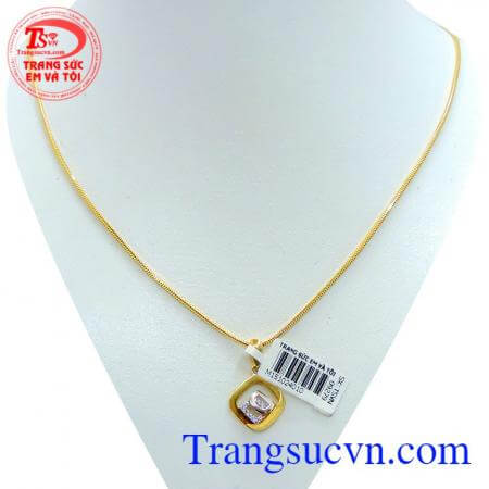 Trang sức bộ mặt dây dây chuyền nữ