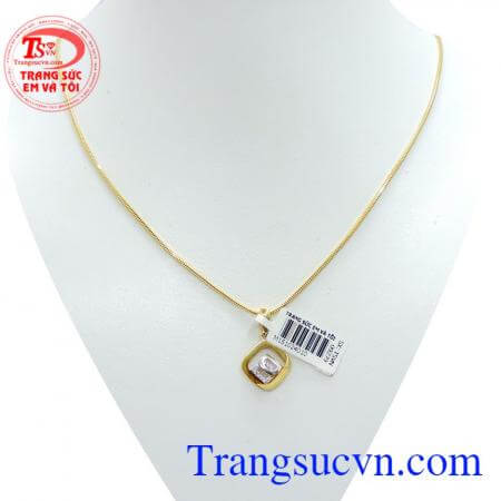 Trang sức bộ mặt dây dây chuyền nữ vàng 10k giao hàng trên toàn quốc. 