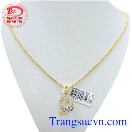 Bộ dây chuyền nữ chữ love đẹpkiểu dáng trái tim chung tình giá thành họp lý chất lượng hàng đầu.