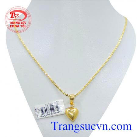 Bộ trang sức trái tim nữ