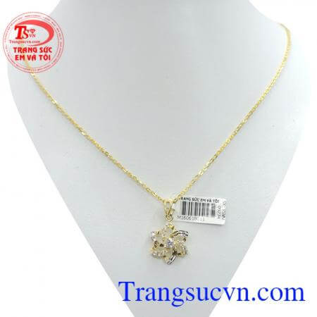 Bộ nữ trang họa tiết hoa vàng vàng 10k chất lượng phù hợp với mọi loại trang phục, giao hàng trên toàn quốc, thanh toán an toàn.