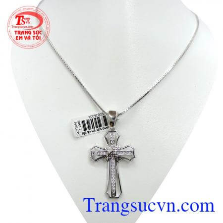 Bộ nữ trang chữ thập vàng 18k