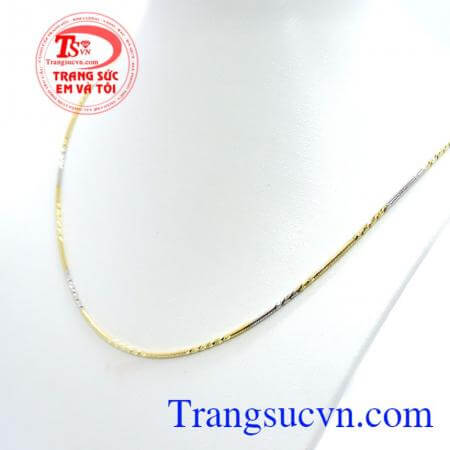 Dây vàng 18k nhập khẩu bền đẹp,đeo hợp thời trang