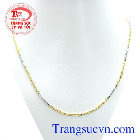 Dây chuyền 18k vàng ý sáng