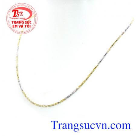 Dây chuyền 18k vàng ý sáng
