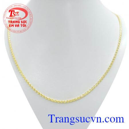 Dây chuyền ý 18k trẻ trung