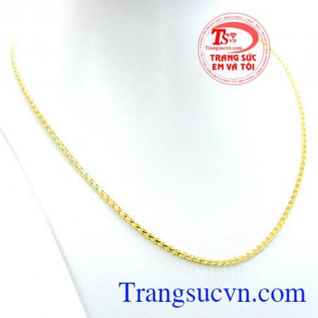 Dây chuyền ý 18k trẻ trung