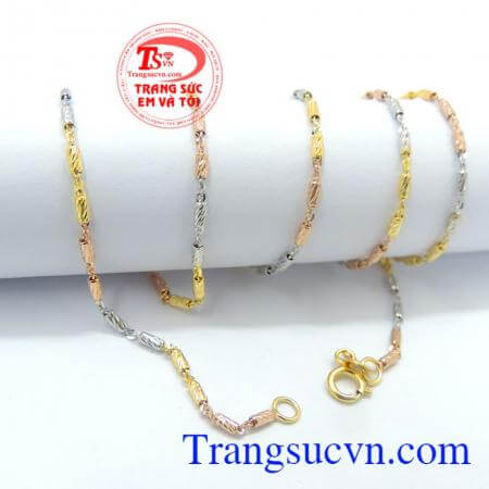 Dây chuyền vàng tây sang trọng
