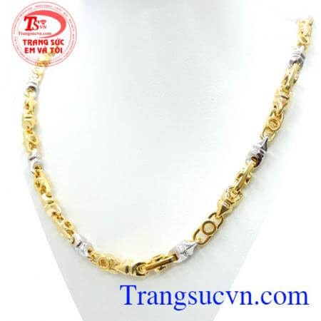 Dây chuyền vàng nam tính mạnh mẽ