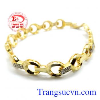 Lắc tay nữ 10k đính đá đẹp