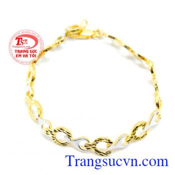 Lắc tay nữ vàng sáng bóng 10k