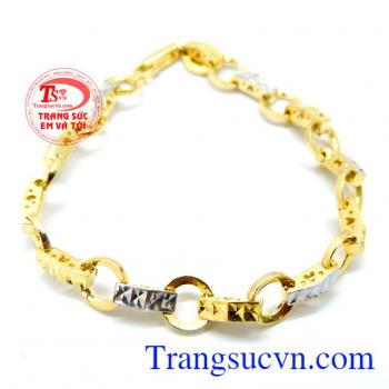 Trang sức nữ vàng tay kiểu dáng đẹp nữ tính. 