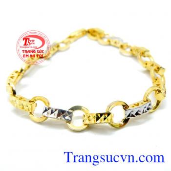 Lắc tay vàng tây 10k sáng bóng