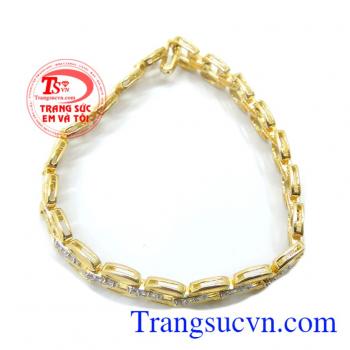 Lắc tay vàng tây 10k nữ tính