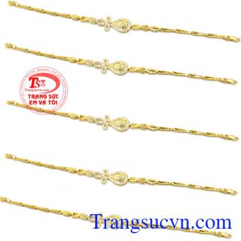 Lắc tay nữ vàng 10k dành cho nữ sản phẩm đảo bảo chất lượng vàng.