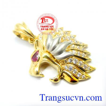Sản phẩm Mặt dây vàng tây 10k dũng mãnh, mặt dây chuyền nam sang trọng,hợp thời trang đẳng cấp,