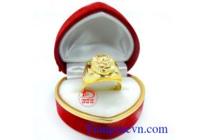 Nhẫn nam rồng vàng tây 10k