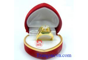 Nhẫn đá vàng tây cao mặt nhẫn vàng đá dành cho nam chất lượng đảm bảo uy tín với thiết kế tinh tế