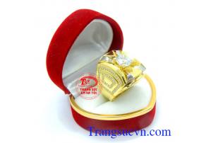 Chiếc nhẫn nam vàng tây nhập khẩu hàn quốc nhẫn nam giá tốt kiểu dáng tôn lên vẻ sang trọng