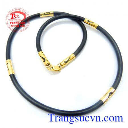 Dây cao su bọc vàng logo Nike