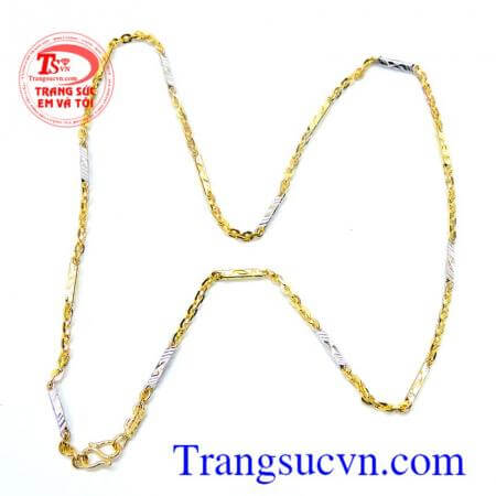 Dây chuyền nam vàng tây sang trọng