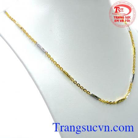 Dây chuyền nam vàng tây sang trọng