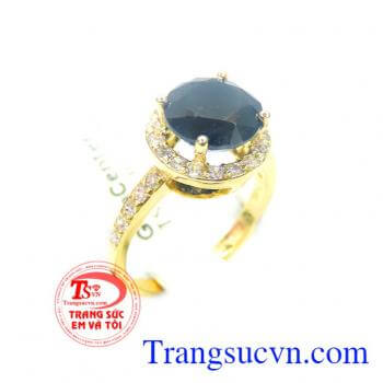 Nhẫn nữ vàng đá sapphire đẹp
