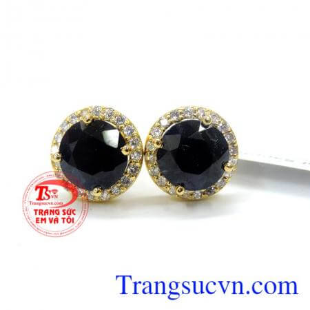 Đôi hoa tai saphire nữ dịu dàng