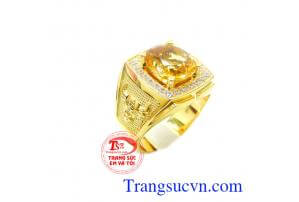 Thạch anh vàng thiên nhiên