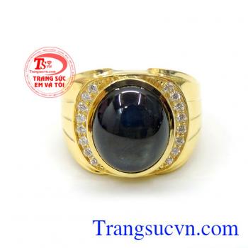 Nhẫn nam sapphie sang trọng cho phái mạnh