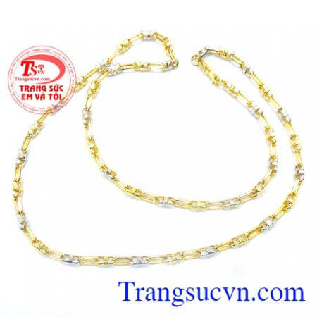 Dây chuyền vàng sức mạnh với thiết kế tinh tế và hợp thời trang, Dây chuyền vàng sức mạnh dành cho nam đeo cổ