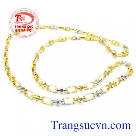 Dây chuyền nam vàng tây sang trọng