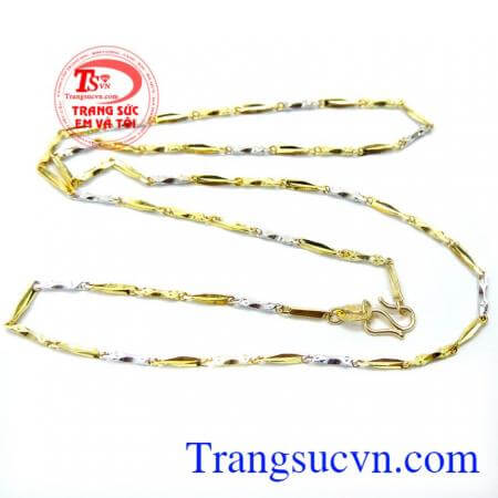 Dây vàng 10k Ý sáng đệp,dây chuyền vàng ý hợp thời trang và đeo cùng mặt dây