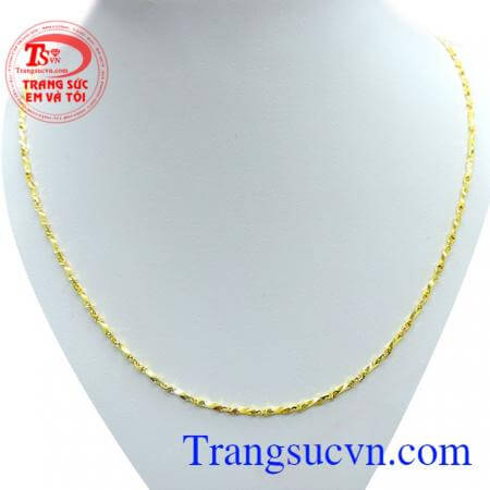 Chiếc dây chuyên khúc kiểu sáng dành cho nữ đeo bền đẹp hợp thời trang