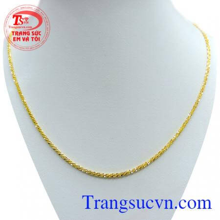 Sản phẩm trang sức dây chuyền nữ bên độc đáo vàng sang trọng dành cho nữ với chất lượng vàng đảm bảo,Uy tín do khách hàng bình chọn nhiều năm,vòng vàng cho nữ quý phái