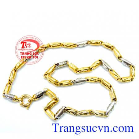 Dây chuyền nam vàng tây sang trọng