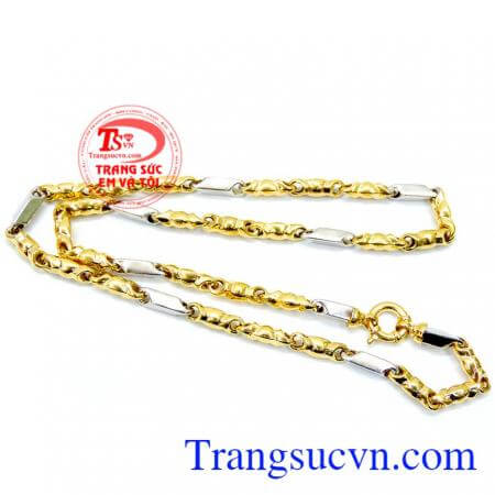 Dây chuyền vàng mạnh mẽ TSVN dây chuyền nam 10k đẹp, thiết kế kiểu dáng Italy sang trọng, sành điệu, dây chuyền nam vàng tây phong cách cho phái nam