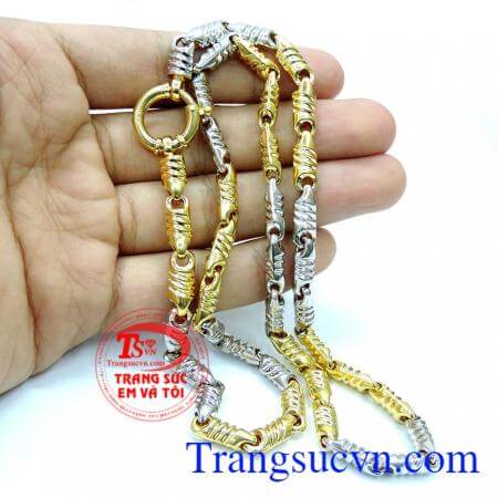 Dây chuyền nam vàng tây sang trọng