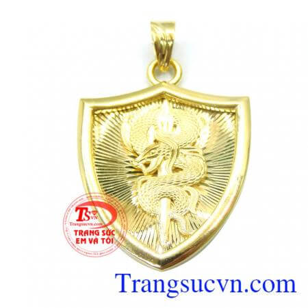 Mặt rồng nam vàng 10k 3D đẹp