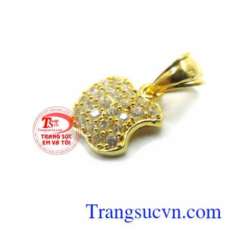 Mặt chuyền nữ,mặt dây vàng đẹp, Mặt dây vàng nữ apple tinh tế.