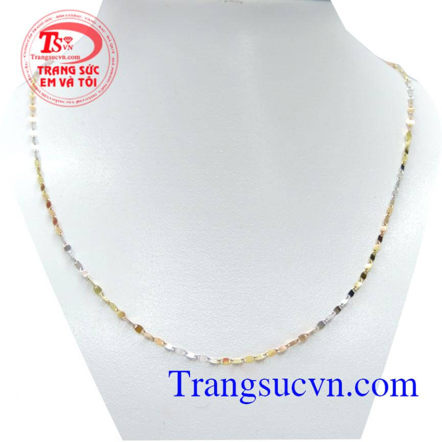 Dây chuyền vàng 18k dạng mảnh đẹp