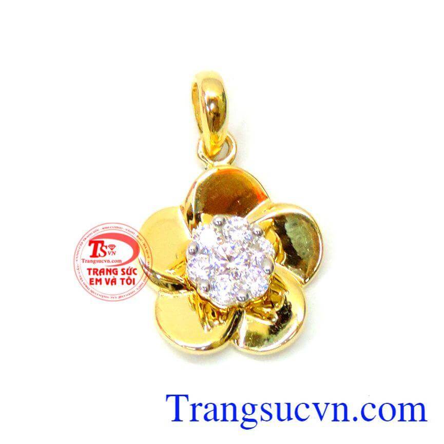 Mặt dây korea bông hoa 5 cánh