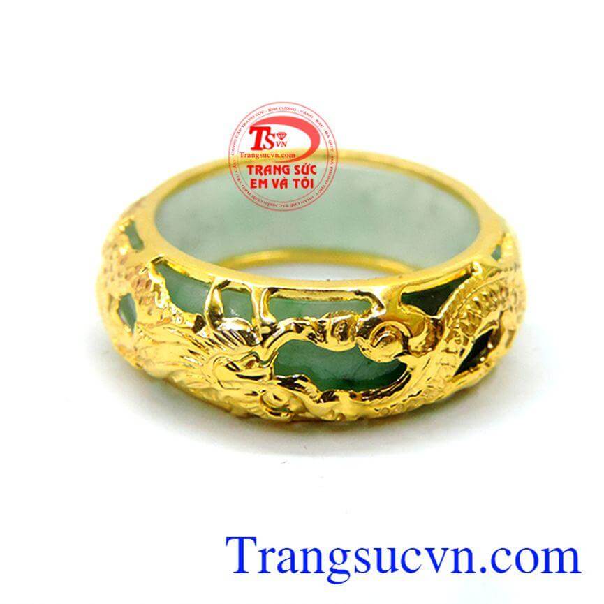 Nhẫn ngọc rồng vàng 10k nhỏ