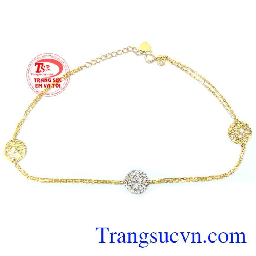 Lắc chân nữ thời trang sáng bóng