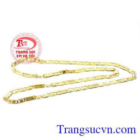 Dây chuyền nam vàng tây nam sang trọng