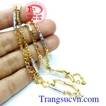 Dây chuyền nam vàng tây