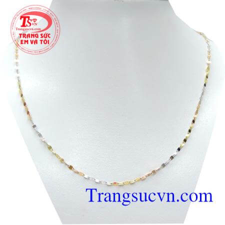 Dây chuyền vàng 18k dạng mảnh đẹp đảm bảo chất lượng